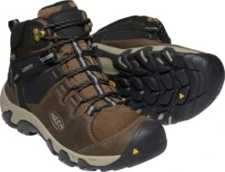 'Keen Outdoor' Men's Steens WP Leather Mid Hiker - Canteen / Black -Sports Fashion Store 1022327 PPS large 1024x1024@2x