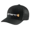 'Carhartt' Men's Rugged Flex Fitted Canvas Mesh-Back Logo Graphic Cap - Black -Sports Fashion Store 105353 N04 MS22 2 1024x1024@2x