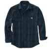'Carhartt' Men's Heavyweight Flannel Button Down - Night Blue
