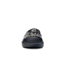 'OOFOS' Women's OOahh Slide Limited Edition - Black / Champagne Pop -Sports Fashion Store 1103BKCHMPGNE shot3 1024x1024@2x