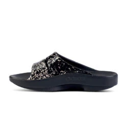 'OOFOS' Women's OOahh Slide Limited Edition - Black / Champagne Pop -Sports Fashion Store 1103BKCHMPGNE shot4 1024x1024@2x