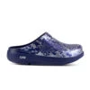 'OOFOS' Women's OOcloog Clog Limited Edition - Navy / Silver Snake -Sports Fashion Store 1203NVYSILSNK shot1 1024x1024@2x