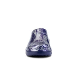 'OOFOS' Women's OOcloog Clog Limited Edition - Navy / Silver Snake -Sports Fashion Store 1203NVYSILSNK shot3 1024x1024@2x