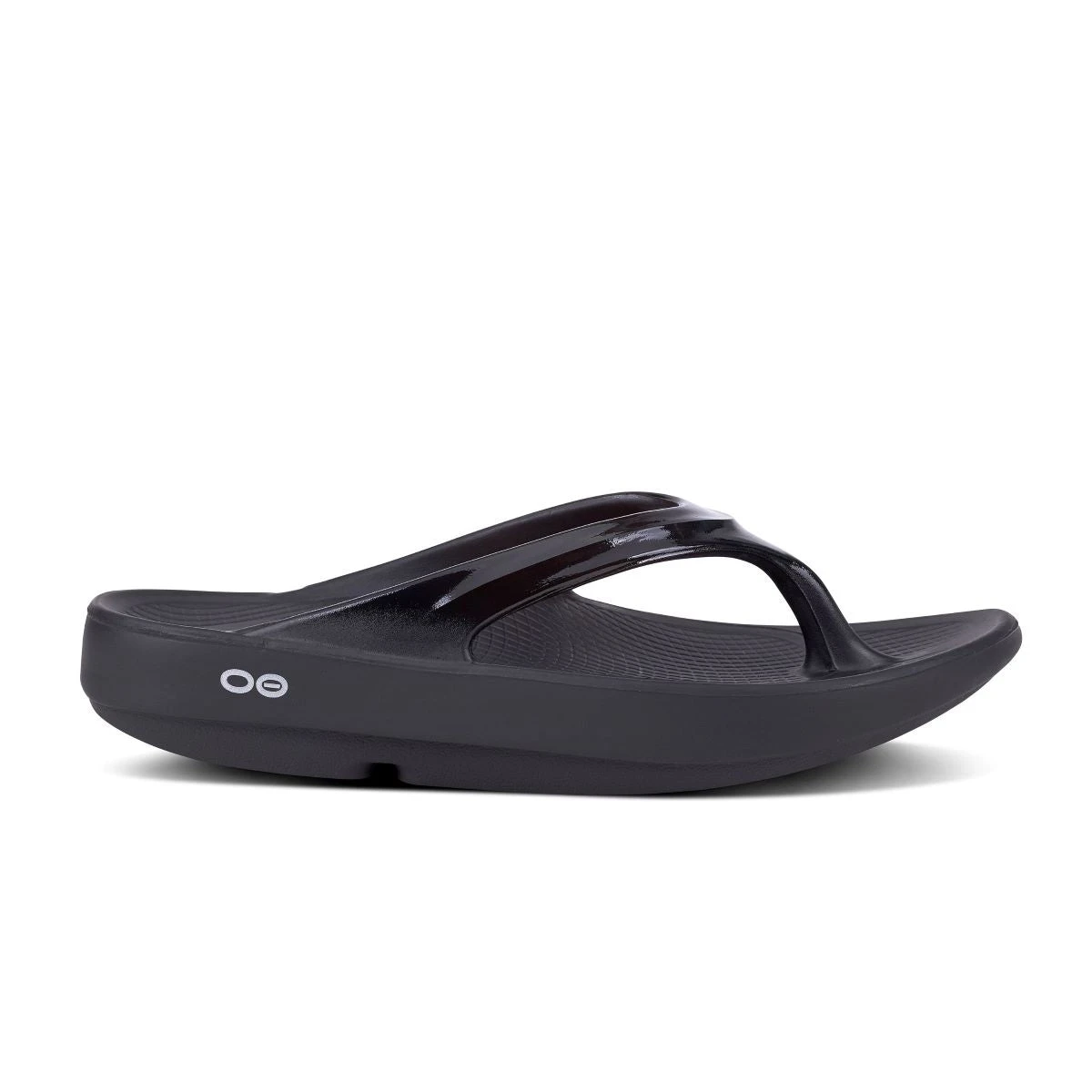 'OOFOS' Women's OOlala Thong - Black Patent 3 'OOFOS' Women's OOlala Thong - Black Patent