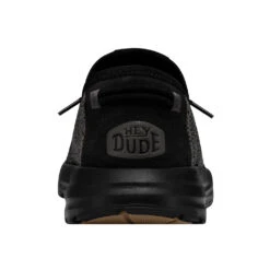 'Hey Dude' Men's Sirocco Sneaker - Black -Sports Fashion Store 40140 0WM SIROCCO BLACKNIGHT RIGHTBACK 1024x1024@2x
