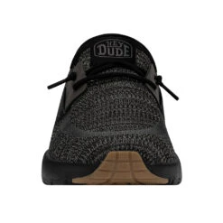 'Hey Dude' Men's Sirocco Sneaker - Black -Sports Fashion Store 40140 0WM SIROCCO BLACKNIGHT RIGHTFRONT 1024x1024@2x