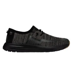 'Hey Dude' Men's Sirocco Sneaker - Black -Sports Fashion Store 40140 0WM SIROCCO BLACKNIGHT RIGHTSIDE 1024x1024@2x