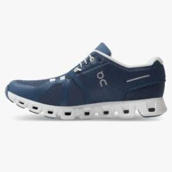 'On Running' Women's Cloud 5 - Denim / White -Sports Fashion Store 59.98901 cloud 5 ss22 denim white w g4 1024x1024@2x