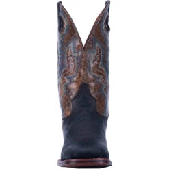'Dan Post' Men's 11" Deuce Western Wide Square Toe - Black / Brown 13 'Dan Post' Men's 11" Deuce Western Wide Square Toe - Black / Brown -Sports Fashion Store DP4558 5 1024x1024@2x