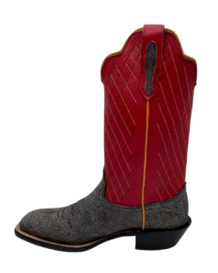 'Fenoglio' Men's 13" Cape Buffalo Western Square Toe - Grey / Red -Sports Fashion Store FB342426282 1024x1024@2x