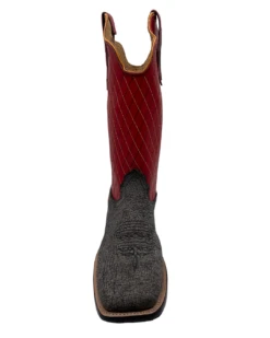 'Fenoglio' Men's 13" Cape Buffalo Western Square Toe - Grey / Red -Sports Fashion Store FB342426283 1024x1024@2x
