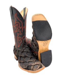 'Anderson Bean' Men's 13" HorsePower Top Hand Big Bass Square Toe - Pirarucu / Royal Blue Mad Dog -Sports Fashion Store HP80066 1024x1024@2x