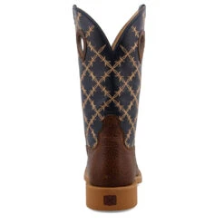 'Twisted X' Men's 12" Tech X Western Square Toe - Rustic Brown/ Navy -Sports Fashion Store MXTR004.04 4800x4800 R 1024x1024@2x