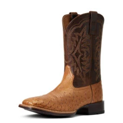 'Ariat' Men's 11" Night Life Ultra Western Square Toe - Ranger Smooth Quill Ostrich / Beam Brown 13 'Ariat' Men's 11" Night Life Ultra Western Square Toe - Ranger Smooth Quill Ostrich / Beam Brown -Sports Fashion Store S22 MNS WEST 10040345 3 4 front 1024x1024@2x