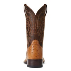 'Ariat' Men's 11" Night Life Ultra Western Square Toe - Ranger Smooth Quill Ostrich / Beam Brown 12 'Ariat' Men's 11" Night Life Ultra Western Square Toe - Ranger Smooth Quill Ostrich / Beam Brown -Sports Fashion Store S22 MNS WEST 10040345 heel 1024x1024@2x