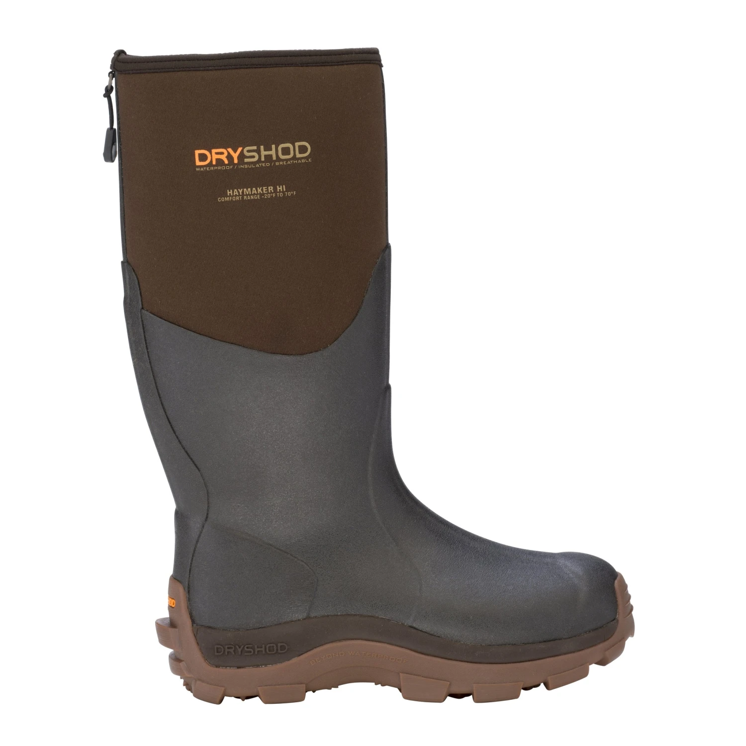 'Dryshod' Men's Haymaker Hi -20 Farm Boots - Brown / Black 3 'Dryshod' Men's Haymaker Hi -20 Farm Boots - Brown / Black