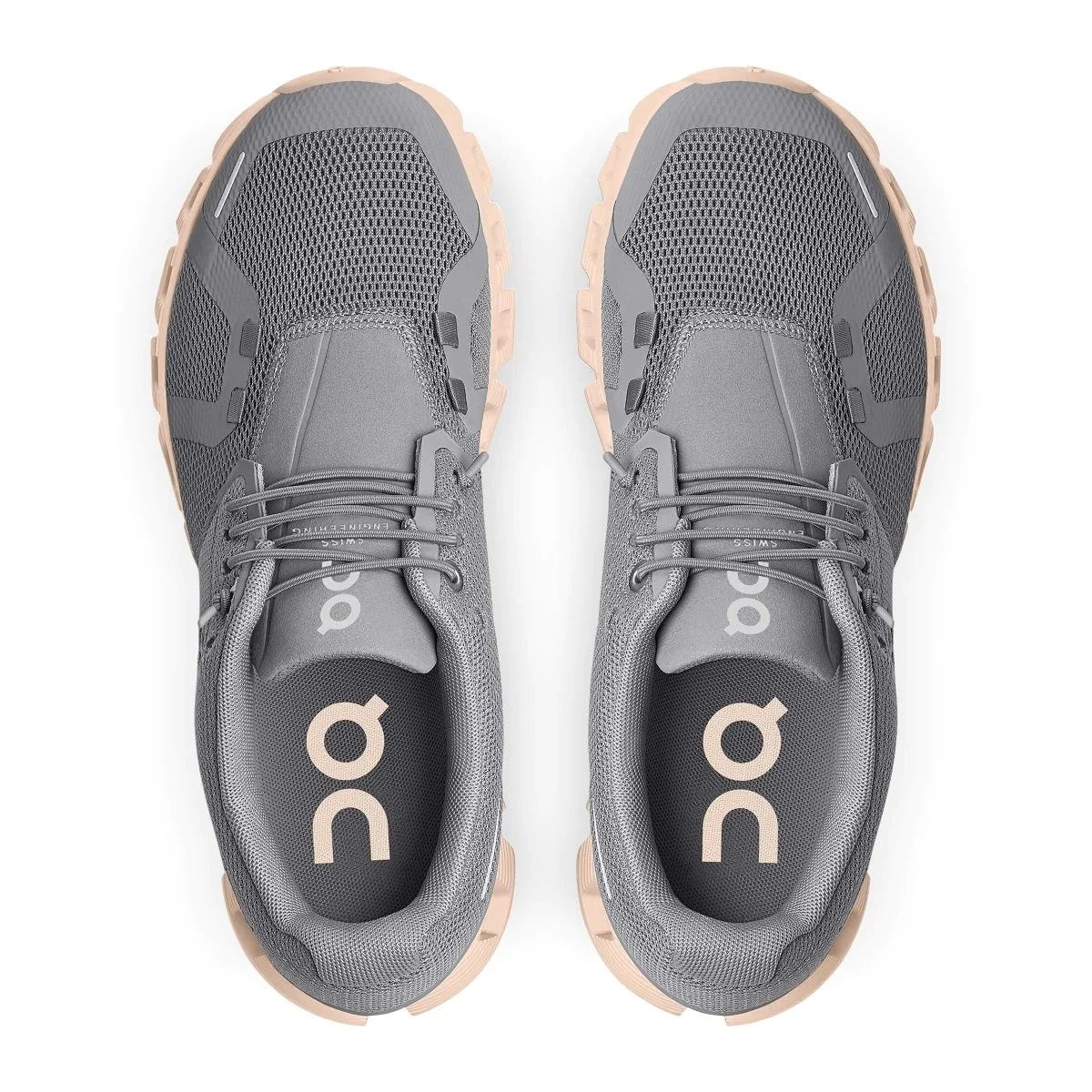 'On Running' Women's Cloud 5 - Zinc / Shell 4 'On Running' Women's Cloud 5 - Zinc / Shell - Image 2